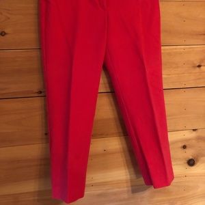 Loft, size 10, red pants, NWOT, Marissa fit